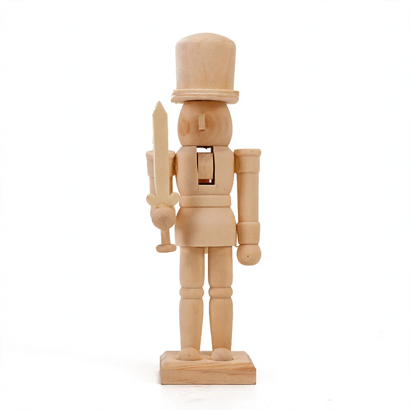 Nutcracker figure made of wood, 20 cm, for self-design