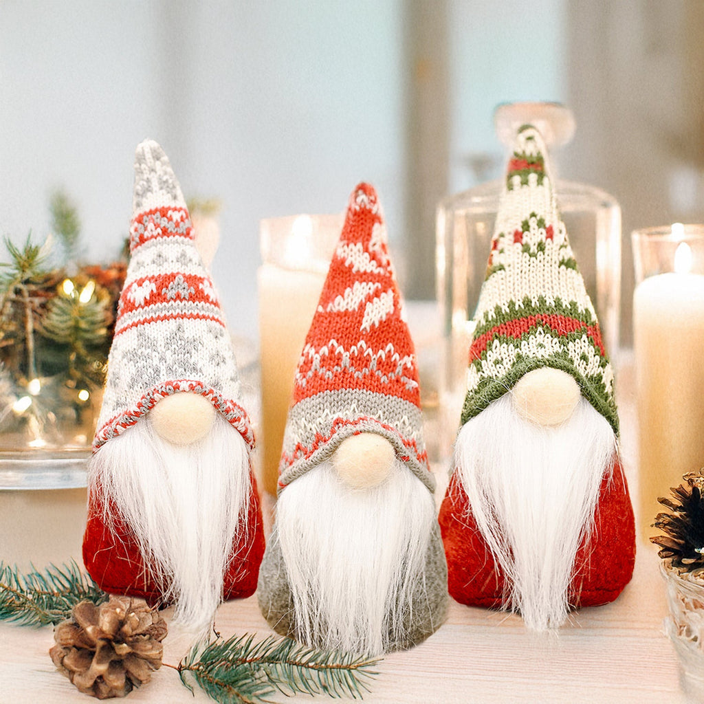 Decorative gnome figure, standing, made of fabric