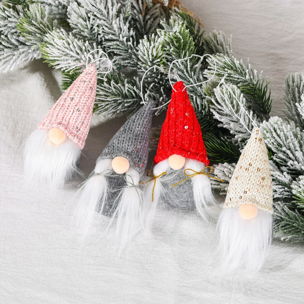 Christmas Gnome Pendant with Sequins