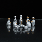 Nativity figures set made of resin