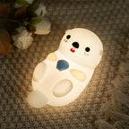 Satsus® Otter Squishy Silicon LED Night Light Limited - Tap Lamp, Best Gift for Kids and Girls
