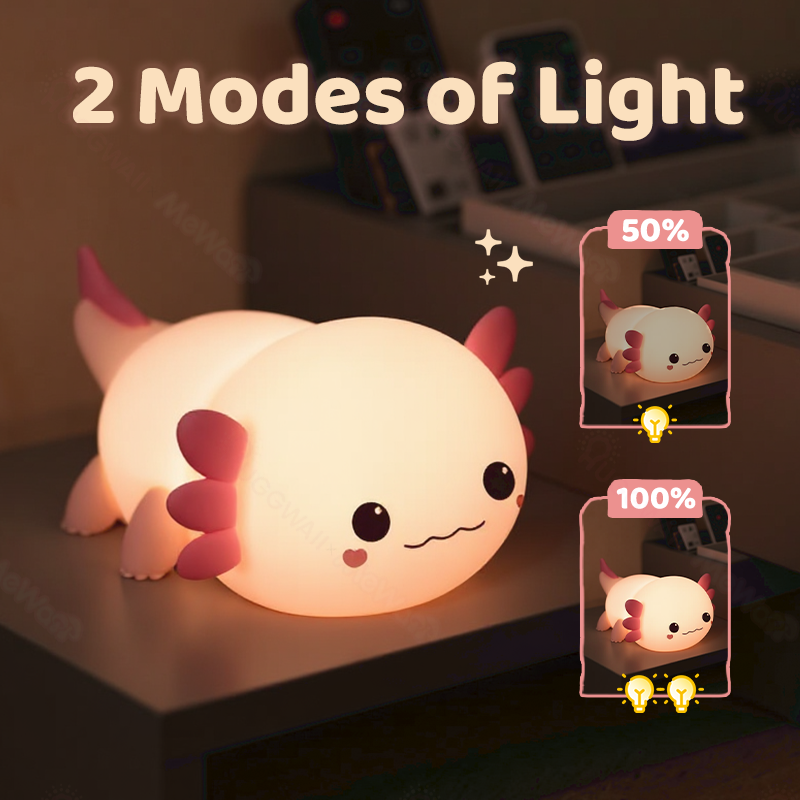 Satsus® Axolotl Cute Squishy Night Light - Perfect Gift
