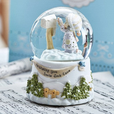 Music box with girl motif