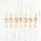 Wooden nutcracker blank for DIY crafting