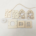 Decorative wooden house for the Christmas season