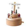 Decorative wooden music box for Christmas