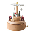 Decorative wooden music box for Christmas