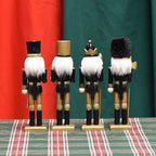 Nutcracker Soldier Set, 18 cm, 4 pieces, wood