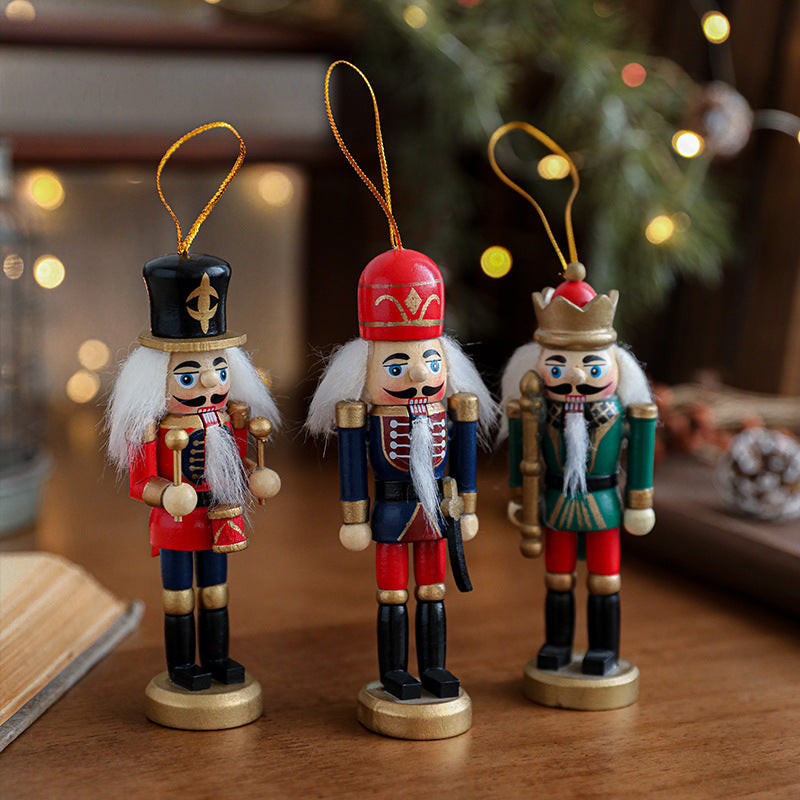 Nutcracker pendant made of wood, 13 cm