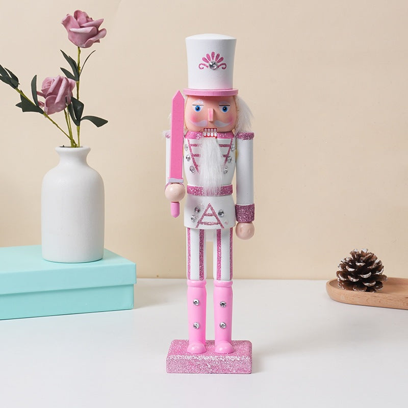 Nutcracker soldier made of solid wood, 30 cm, for the Christmas season
