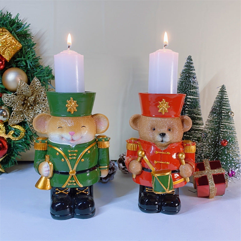 Animal Nutcracker Candle Holder made of Resin
