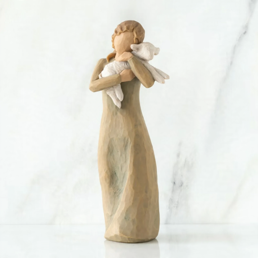 Decorative nativity figure made of resin
