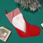 Large Christmas stocking with gnome design
