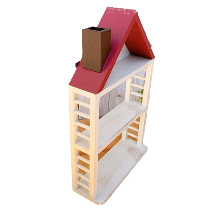 Decorative wooden Christmas house