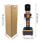 Nutcracker music box, soldier king, 30.5 cm