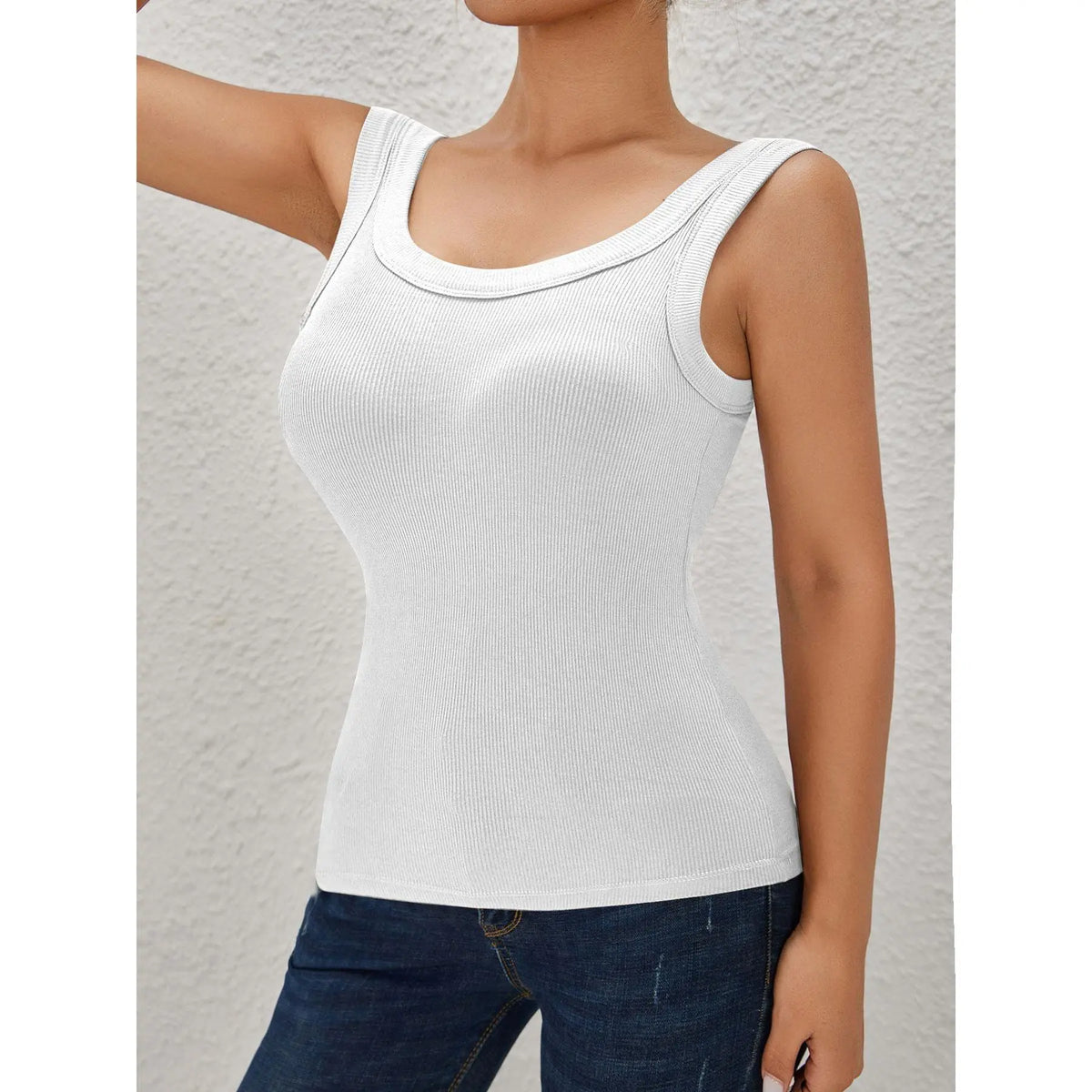 Seamless Padded Ribbed Tank