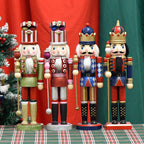 Decorative nutcracker figure made of wood for festive occasions