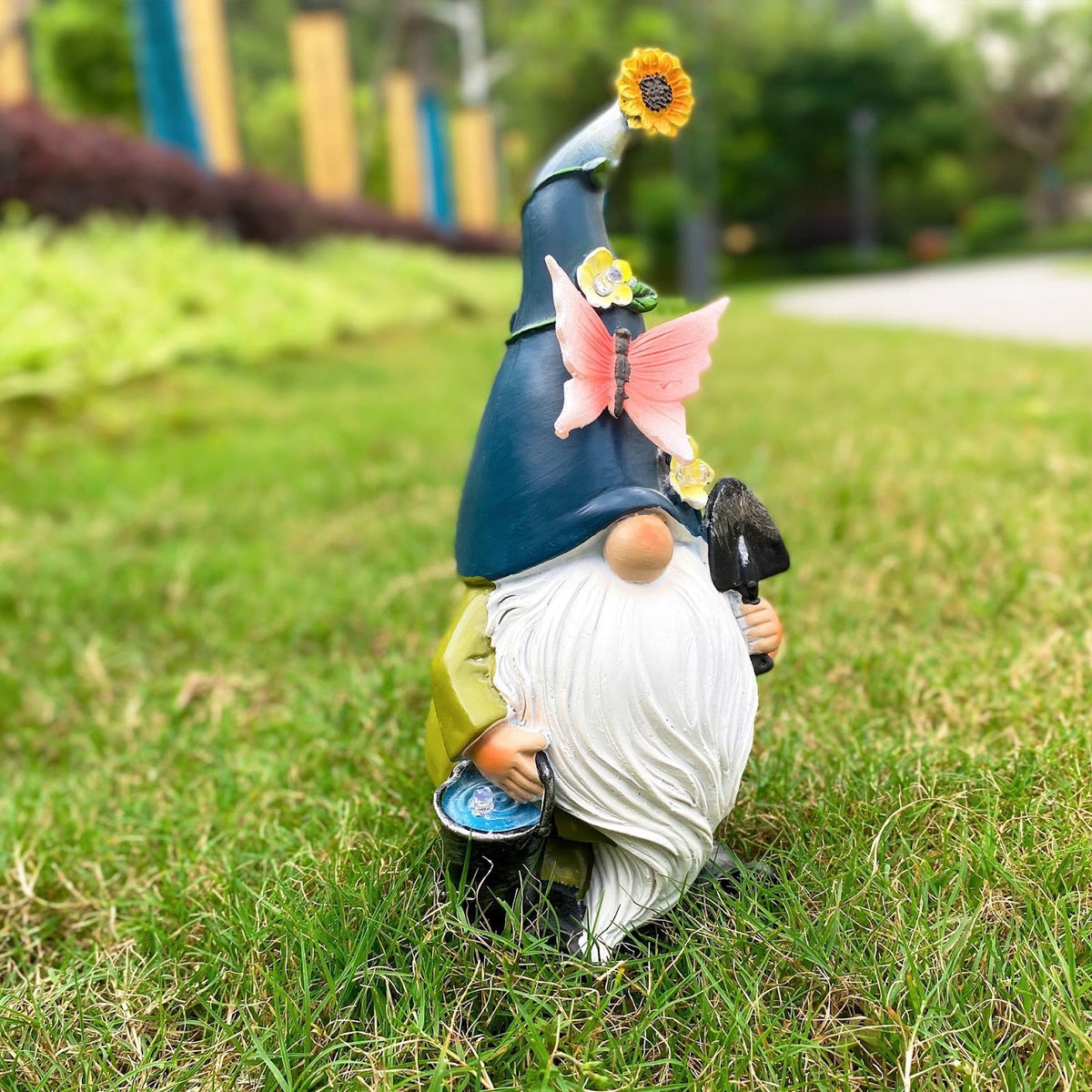 Decorative gnome figure in country house style