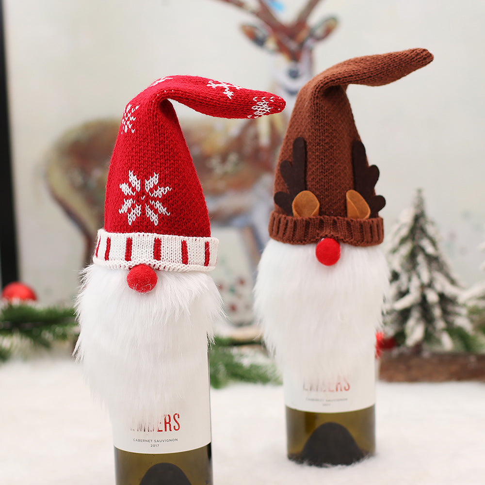 Christmas Elf Bottle Cover, Polyester