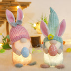 Glowing gnome figure with light effect