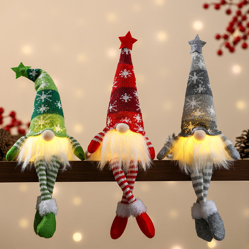 Christmas Elf Figure with LED Lighting and Star Hat