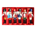 Nutcracker Set, 6-piece, 12 cm, Christmas tree decoration