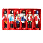 Nutcracker Set, 6-piece, 12 cm, Christmas tree decoration
