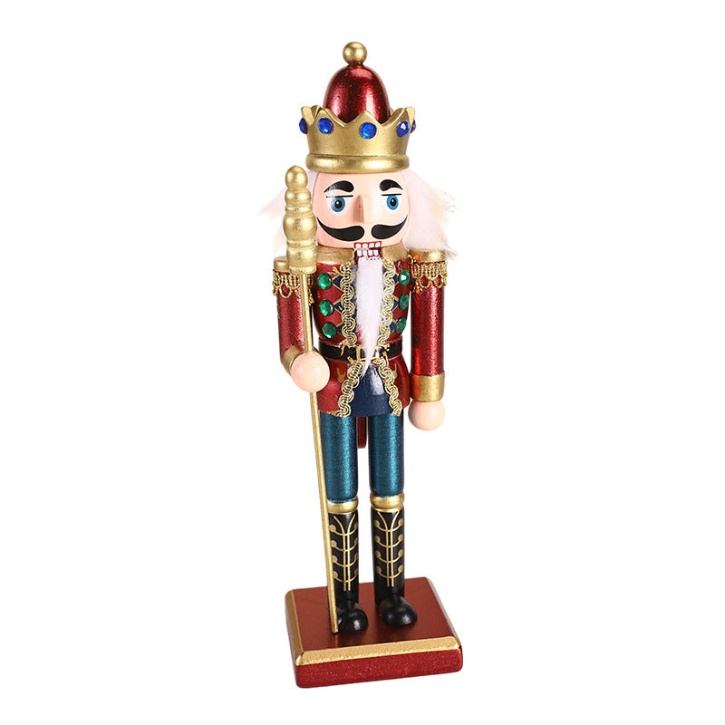 Painted nutcracker soldier made of wood, 25 cm, as a decorative figure