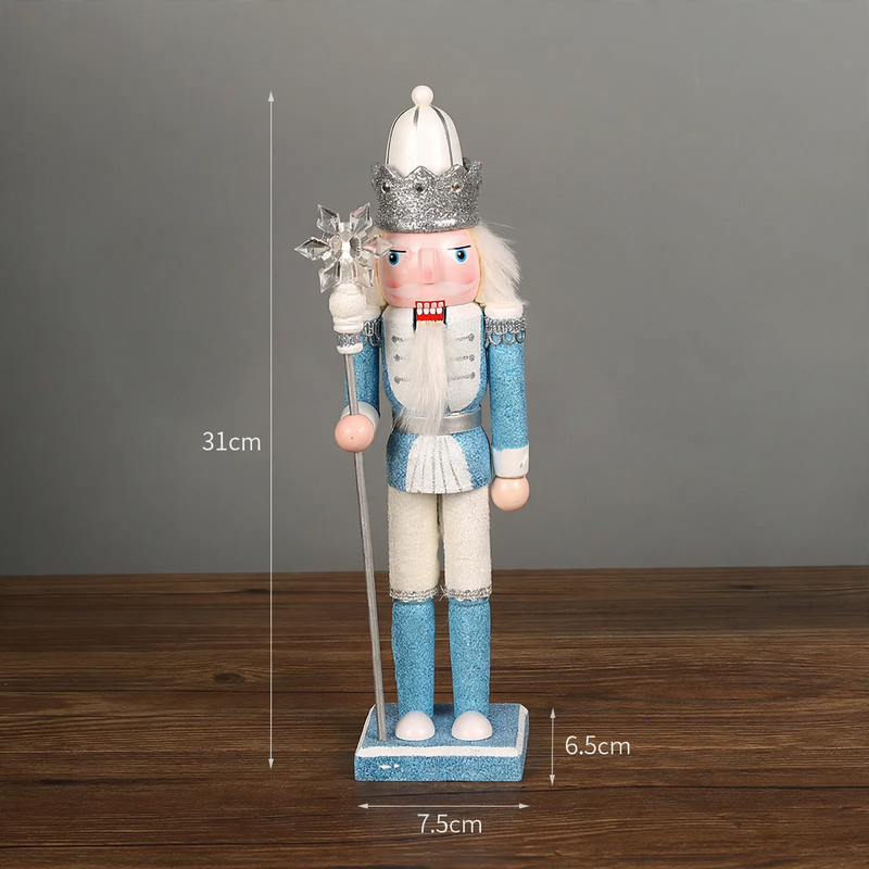 Nutcracker figure made of pine wood
