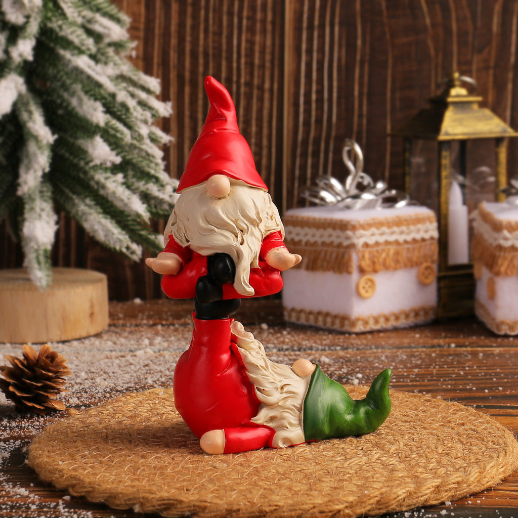 Decorative yoga gnome figure for the desk