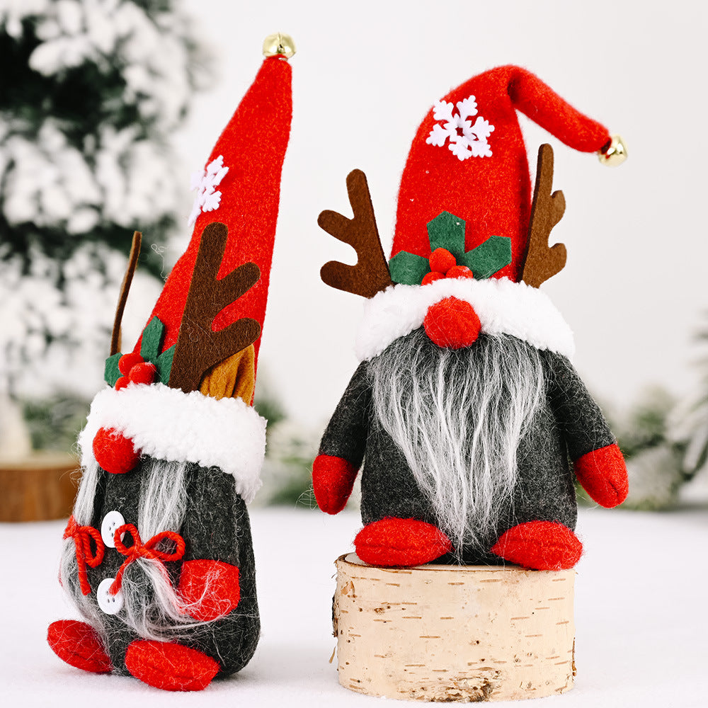 Decorative gnome figure with antlers