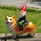Decorative gnome figure made of resin