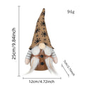 Christmas elf with knitted hat, fabric hanging figure