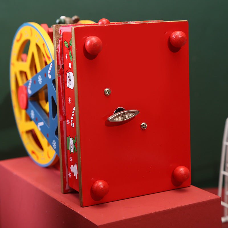 Wooden Ferris Wheel Music Box for Christmas