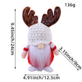 Christmas Elf Figure with Antler Hat, Standing