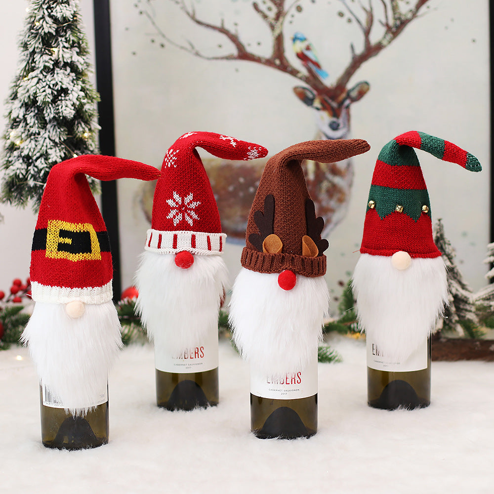 Christmas Elf Bottle Cover, Polyester