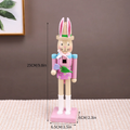 Easter Nutcracker Figure, Rabbit, Wood