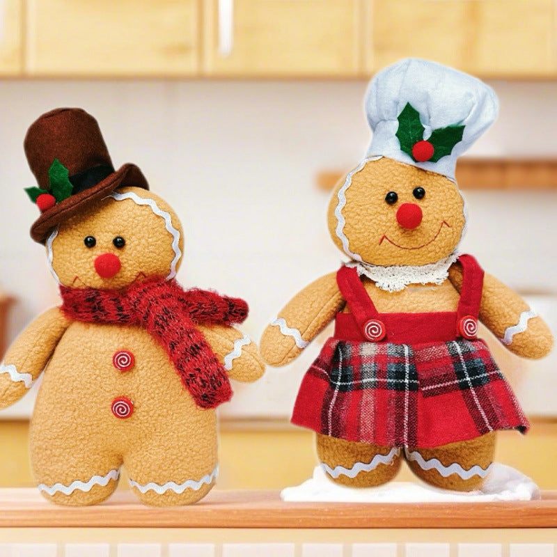 Decorative gingerbread man doll for Christmas