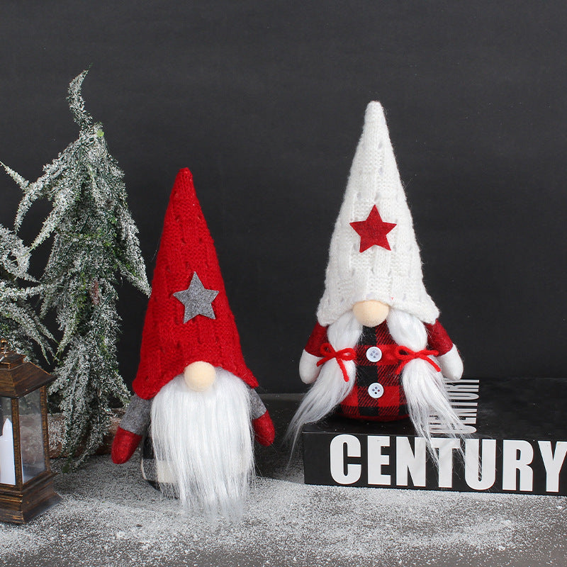 Christmas Elf with Star Hat, Fabric Figure