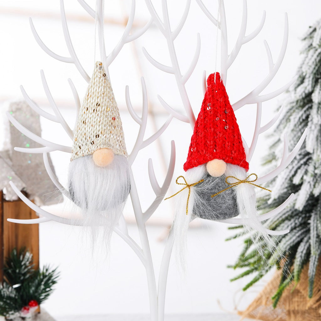 Christmas Gnome Pendant with Sequins
