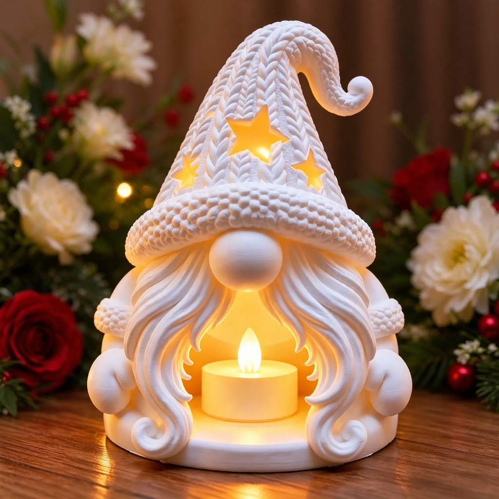 LED-Candle Holder Dwarf, Christmas Decoration