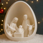 Decorative nativity figure made of PLA in 3D print