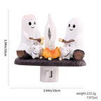 Decorative resin figure with night light effect