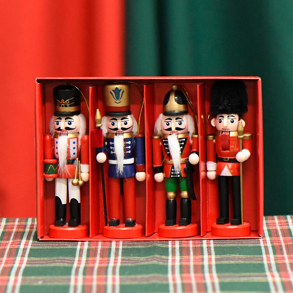 Nutcracker soldier made of hardwood, 13 cm