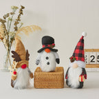 Decorative gnomes and Christmas figures made of fabric