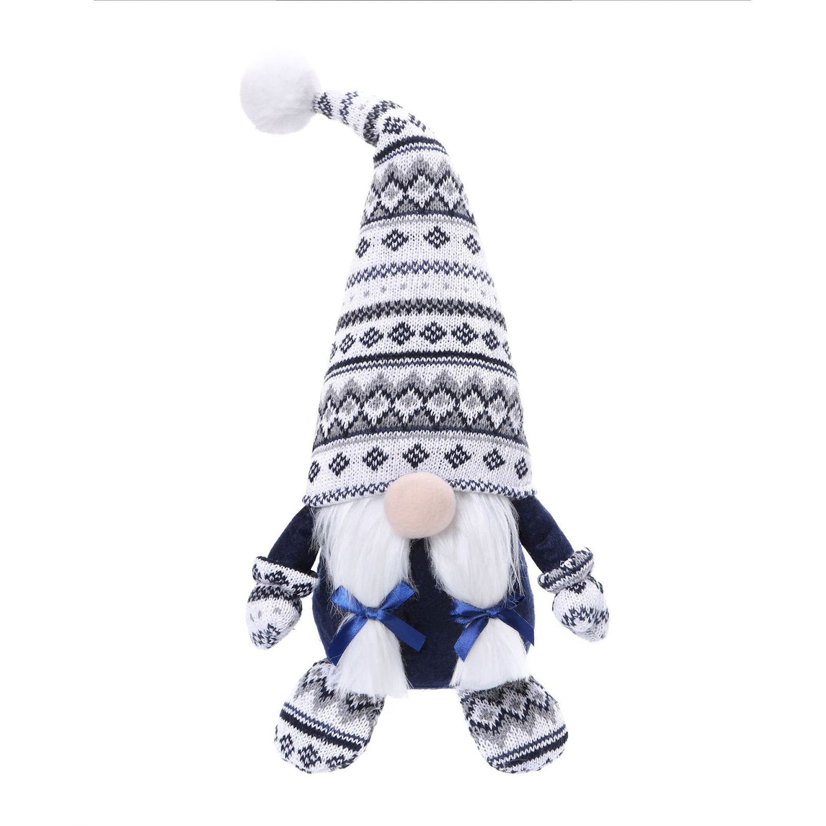 Christmas gift bag with gnome motif