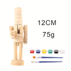 Wooden nutcracker blank for DIY crafting