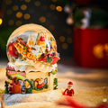 Christmas glass ball with music and light