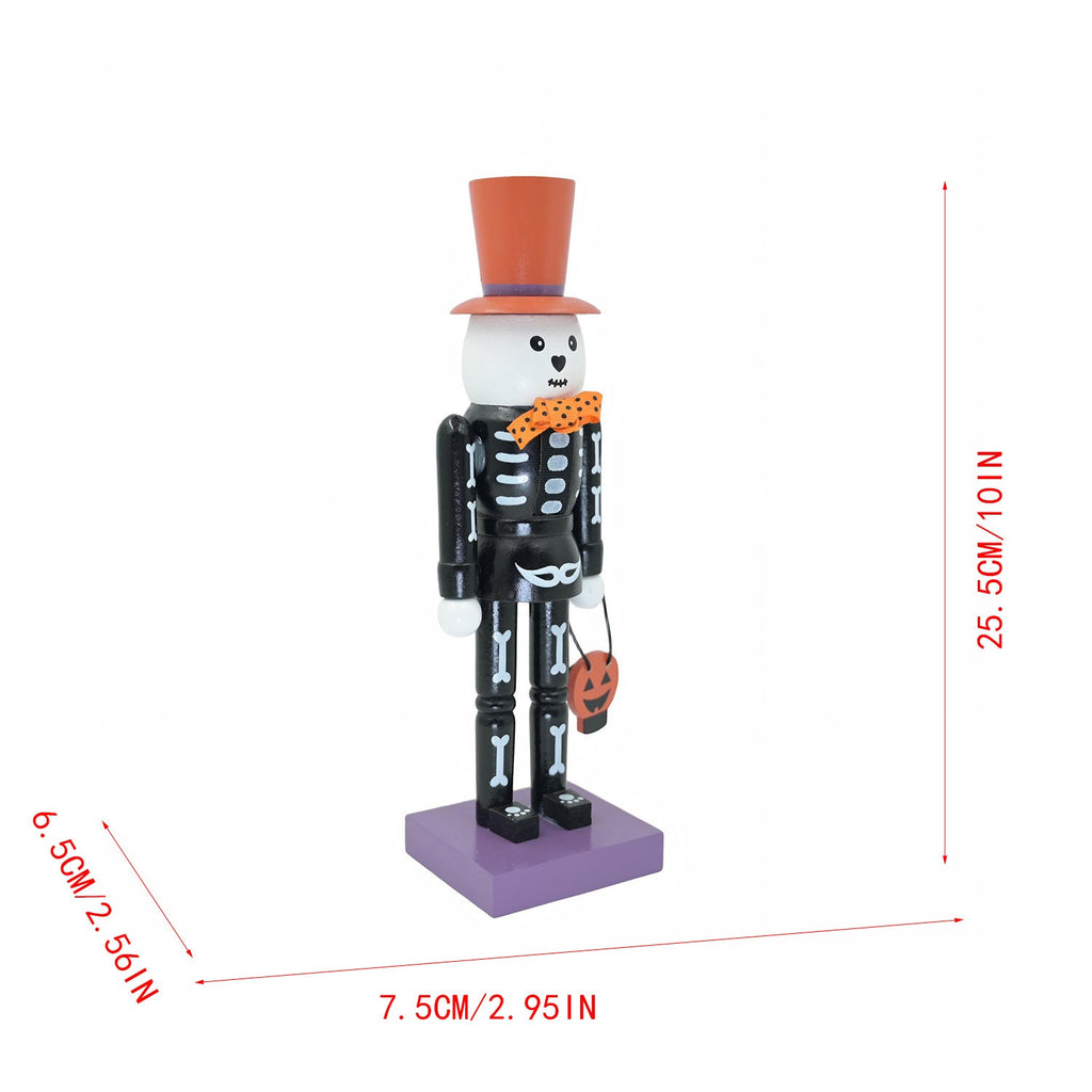 Decorative nutcracker in skull design, 25.5 cm