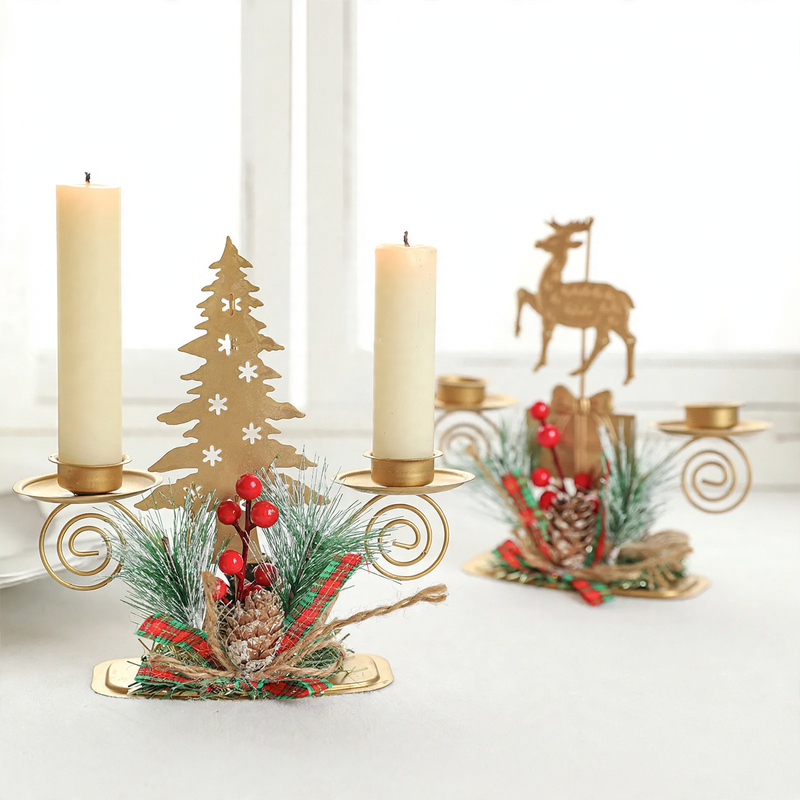 Decorative candle holder made of iron